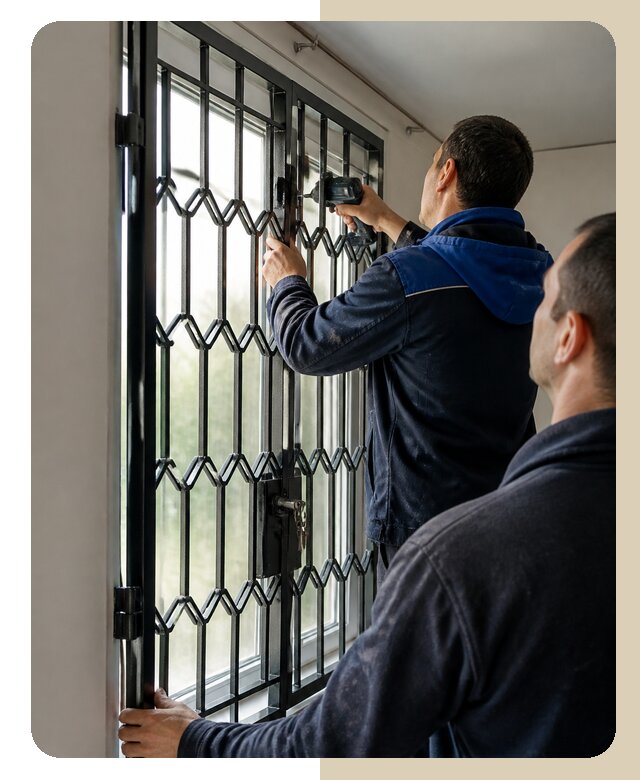 Установка распашных решеток в Геленджике цена от 6756 р. | ДвериЛегко-Глн